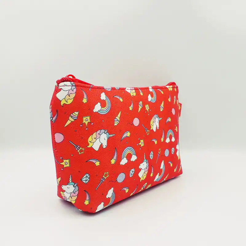 کیف لوازم آرایش زنانه مدل قایقی کجراه تک شاخ