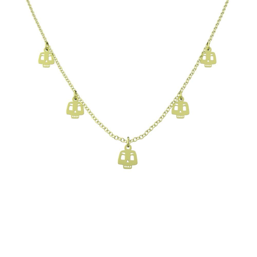 گردنبند طلا 18 عیار زنانه مدوپد مدل جمجمه کد RNA10337 -  - 5