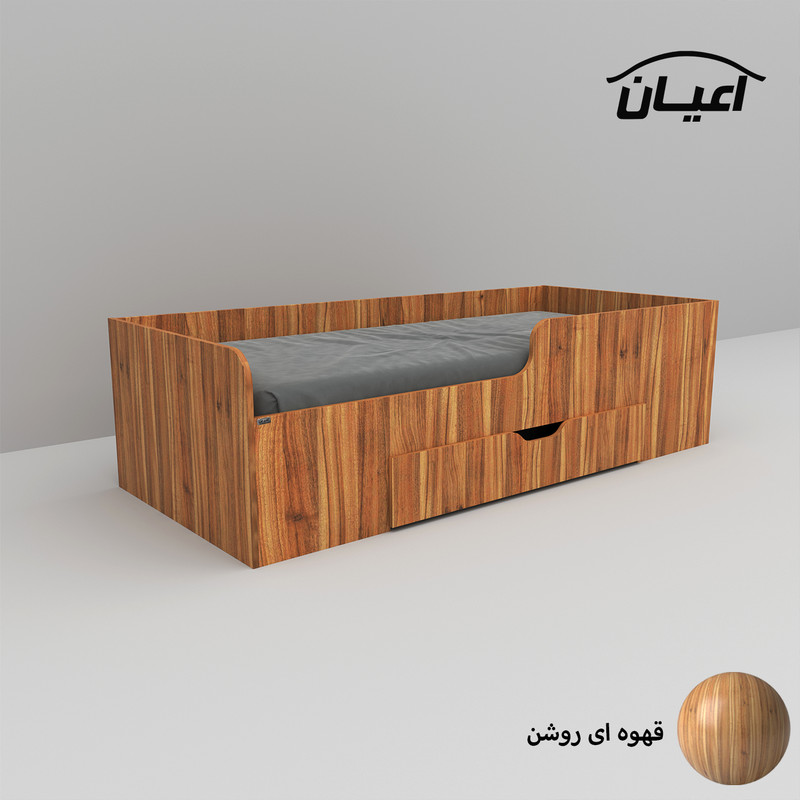 تخت خواب یک نفره اعیان مدل FH658 سایز 90x200 سانتی متر