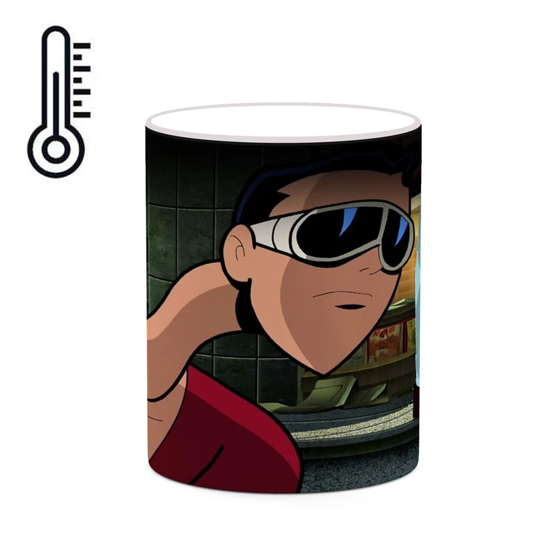 ماگ حرارتی کاکتی مدل مرد پلاستیکی Plastic Man کد mgh39662