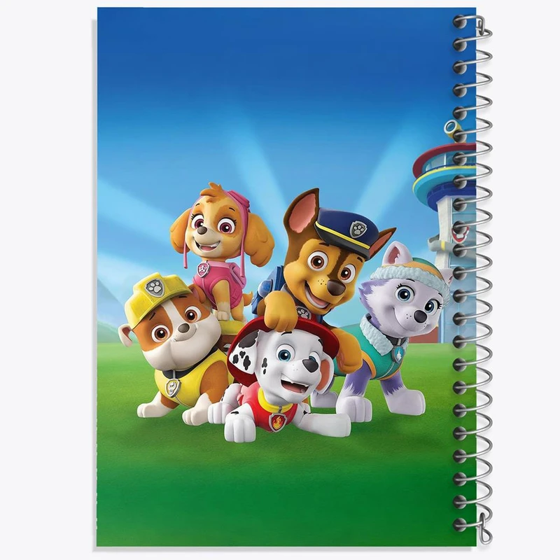 دفتر شطرنجی 50 برگ خندالو طرح سگ های نگهبان Paw Patrol کد 4724