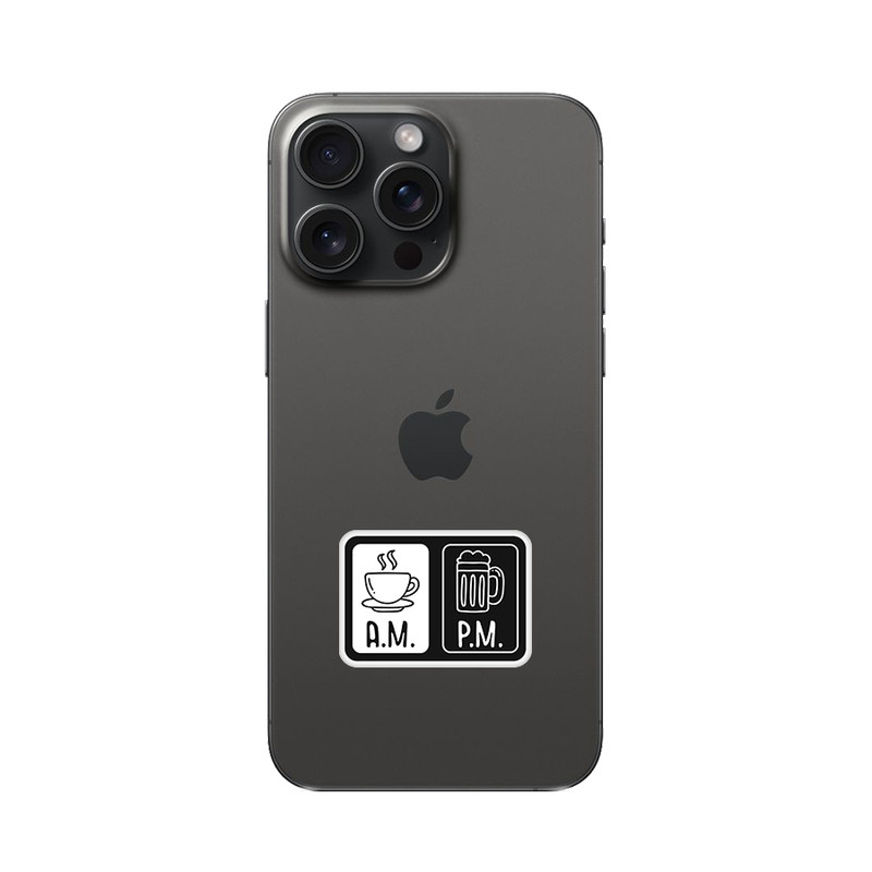 استیکر تزئینی موبایل و تبلت و لپ تاب مدل صبح و شب