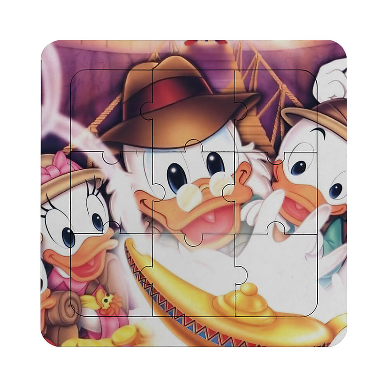 پازل 9 تکه زیگ زاگ مدل ducktales کد 2046