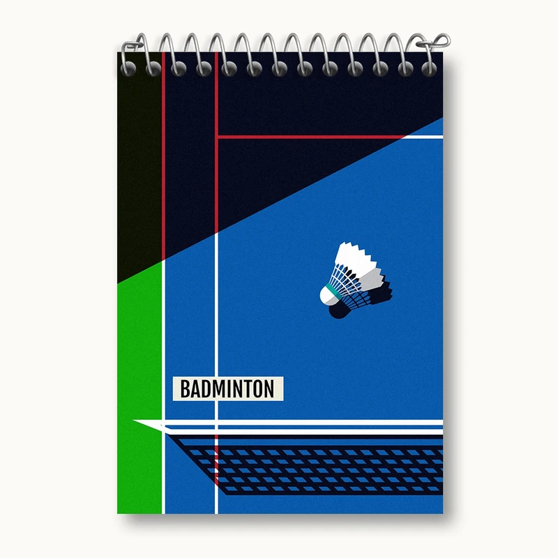 دفتر یادداشت 50 برگ خندالو مدل بدمینتون کد N1080