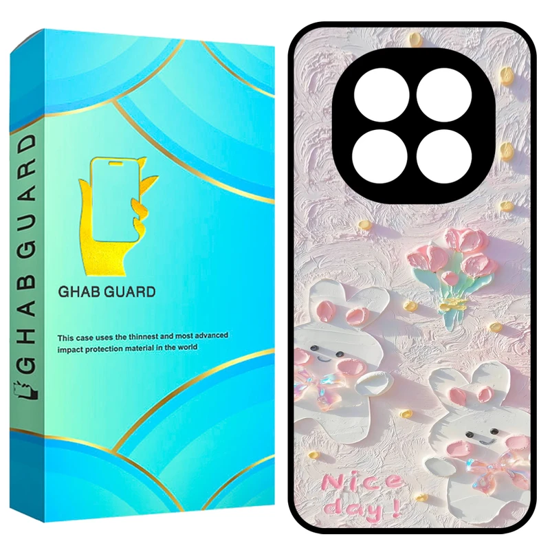 کاور قاب گارد طرح خرگوش مدل GN14P مناسب برای گوشی موبایل شیائومی Redmi Note 14 Pro 5G / Note 14 Pro Plus 5G