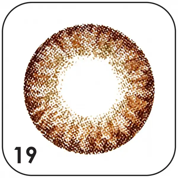 لنز چشم بیوتی شماره 19 رنگ عسلی تیره