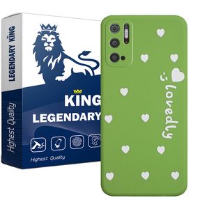 کاور لجندری کینگ مدل قلب سفید  مناسب برای گوشی موبایل شیائومی Poco M3 Pro