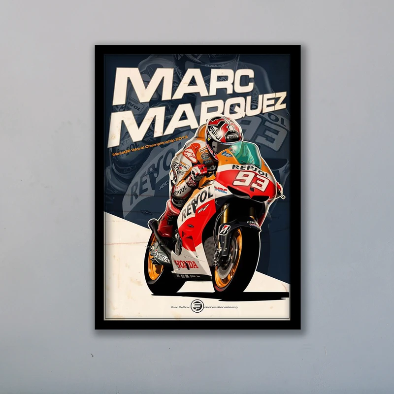 تابلو مدل موتوجی پی مارک مارکز Motogp کد LAG1029