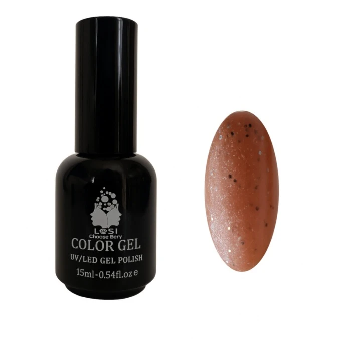 لاک ژل اکلیلی ناخن لوسی مدل UV شماره 023 رنگ گلبهی