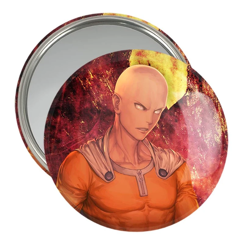 آینه جیبی خندالو مدل سایتاما انیمه مرد تک مشتی One Punch Man  کد 11333