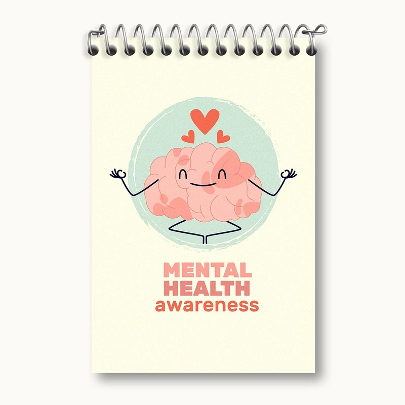 دفتر یادداشت 50 برگ خندالو مدل سلامت روان کد F1919