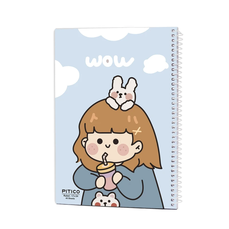 دفتر مشق 40 برگ پیتیکو مدل دختر