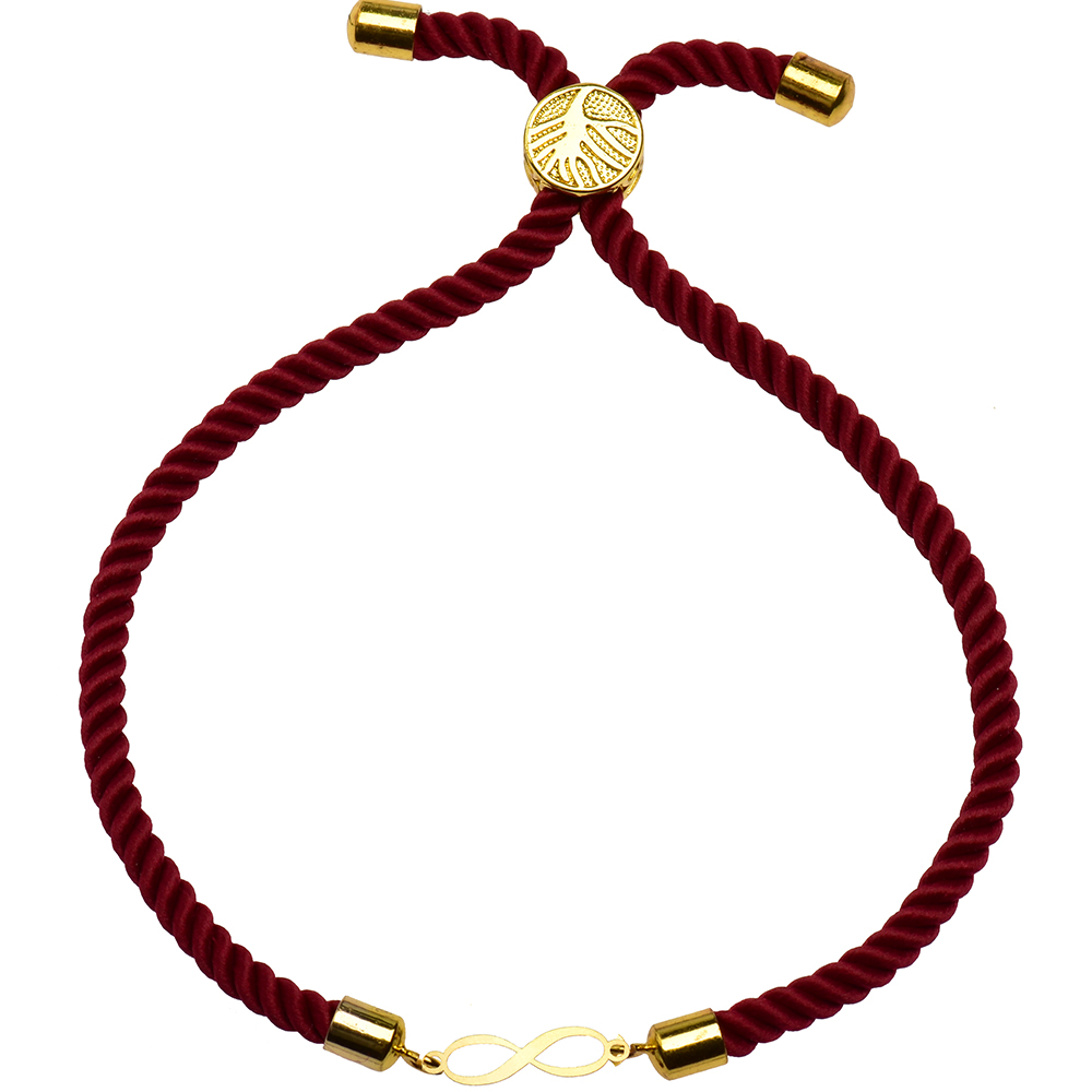 دستبند طلا 18 عیار زنانه کرابو طرح بینهایت مدل Kr1536 -  - 1