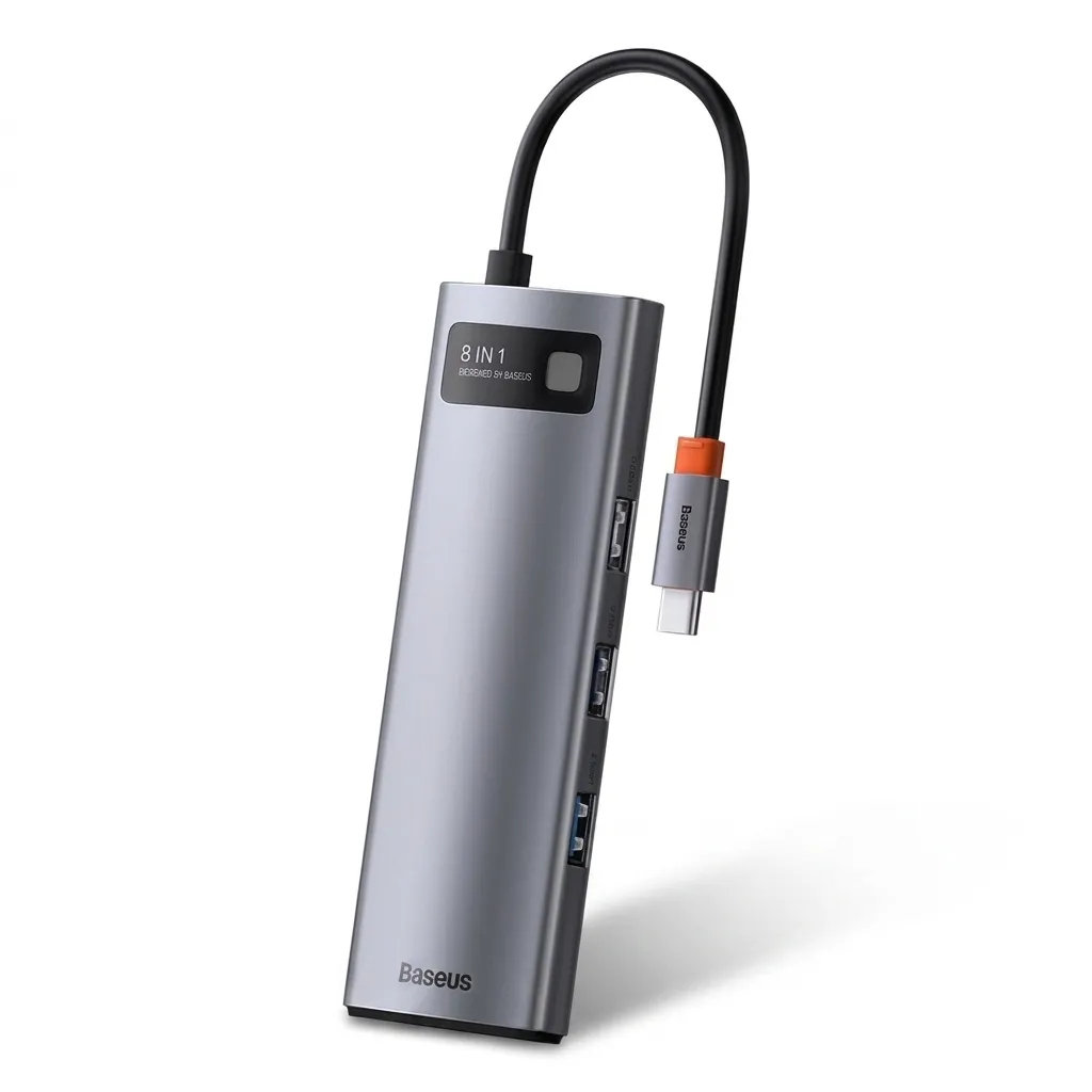 هاب 8 پورت USB-C باسئوس مدل CAHUB-CV0G