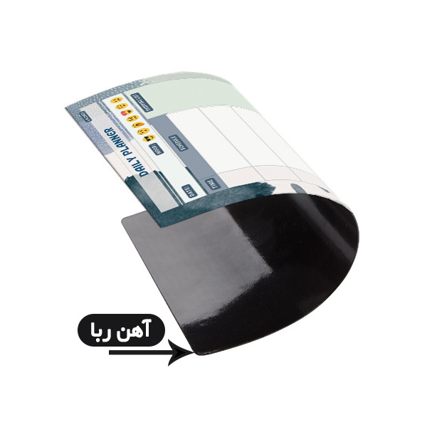 تخته وایت برد لاژید طرح پلنر روزانه مدل آهنربایی سایز 20×30 سانتیمتر
