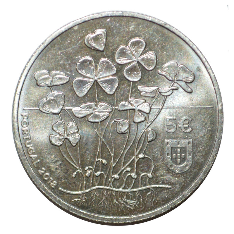 سکه تزیینی 5 رویو پرتغال مدل 2018 میلادی 