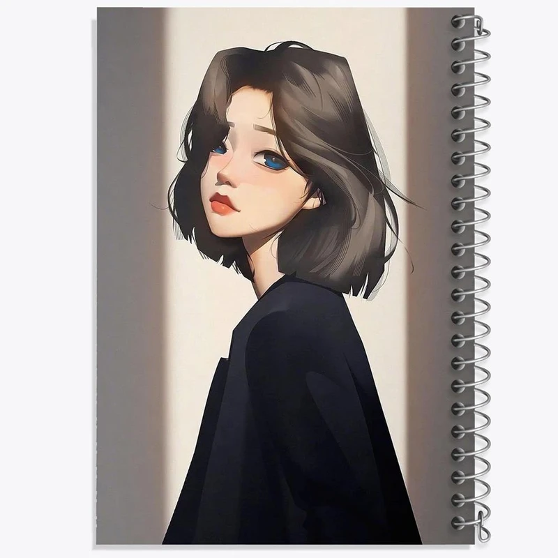 دفتر ژورنال نویسی 50 برگ خندالو مدل نقطه ای طرح دخترانه کد 25629