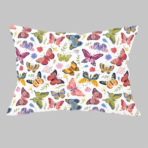 رو بالشی مدل مخمل طرح پروانه کد 2329