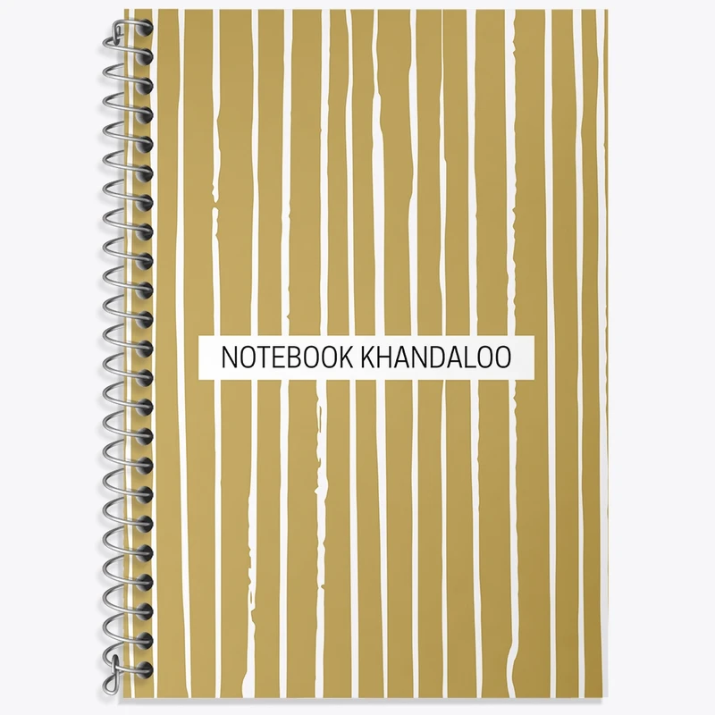 دفتر زبان 50 برگ خندالو مدل دو خط طرح مینیمال کد N770