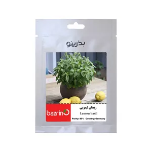 بذر ریحان لیمویی آلمانی گلدانی بذرینو کد BZNO-286