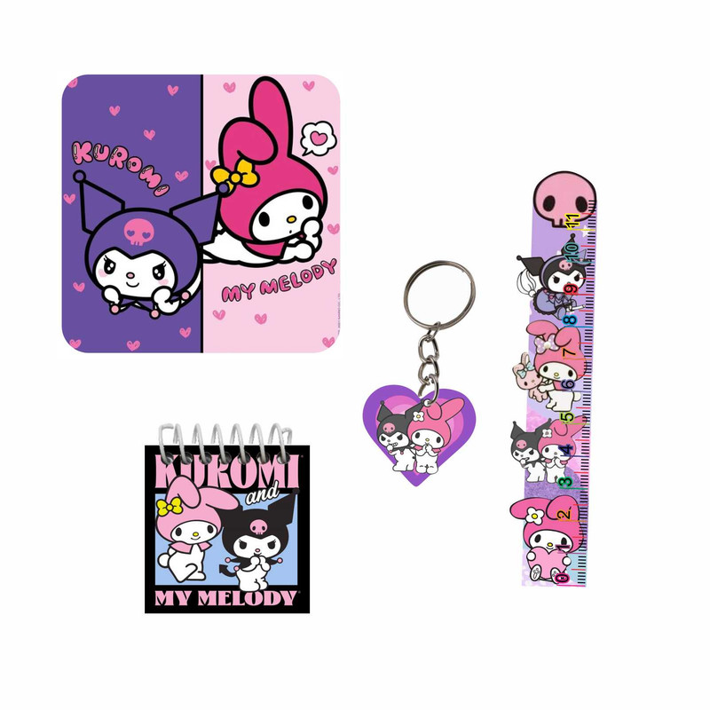 بسته لوازم تحریر مدل کرومی و ملودی بسته 4 عددی