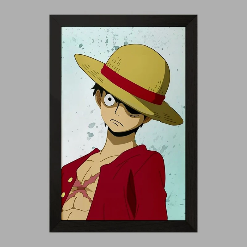 تابلو خندالو مدل لوفی دی مانگی انیمه وان پیس One Piece  کد 11433