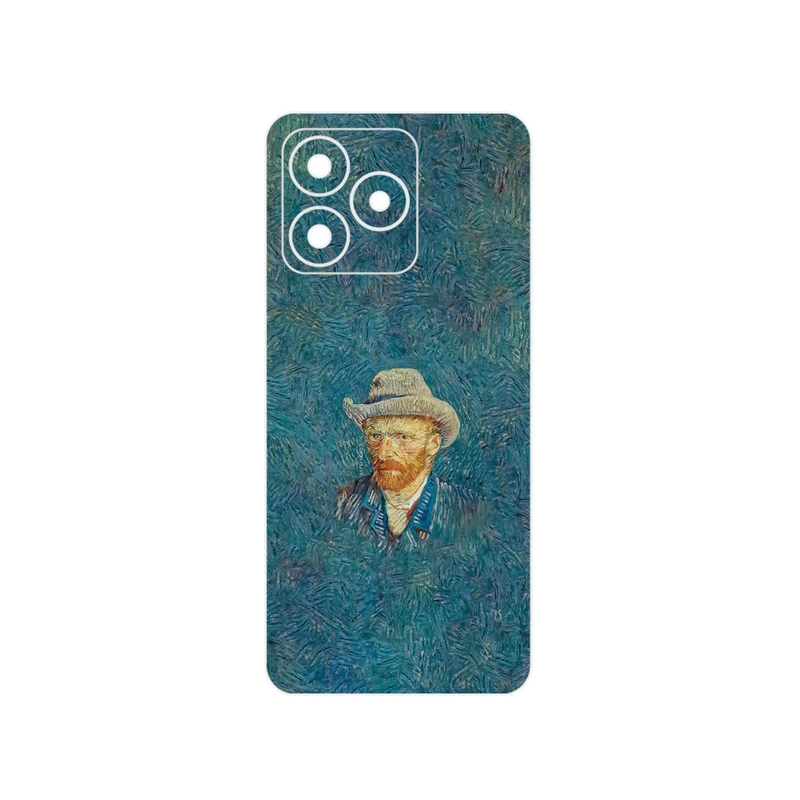 برچسب پوششی ماهوت مدل Self portrait with a gray felt hat مناسب برای گوشی موبایل ریلمی C53