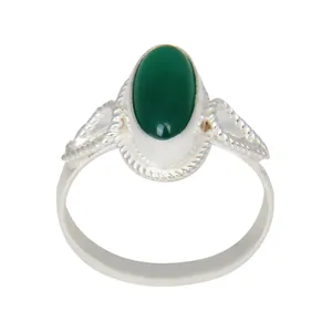 انگشتر نقره زنانه بازرگانی میلادی مدل سنگ عقیق کد AW_002