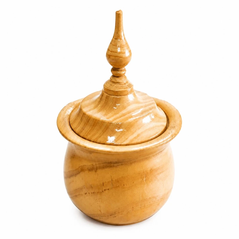 قندان مدل پایه دار کاج دار