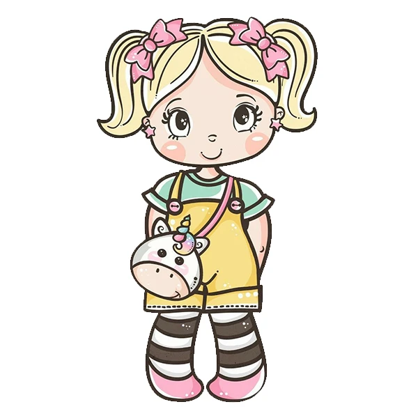 استیکر پارچه و لباس پاد آفرین طرح کارتونی کد 5435