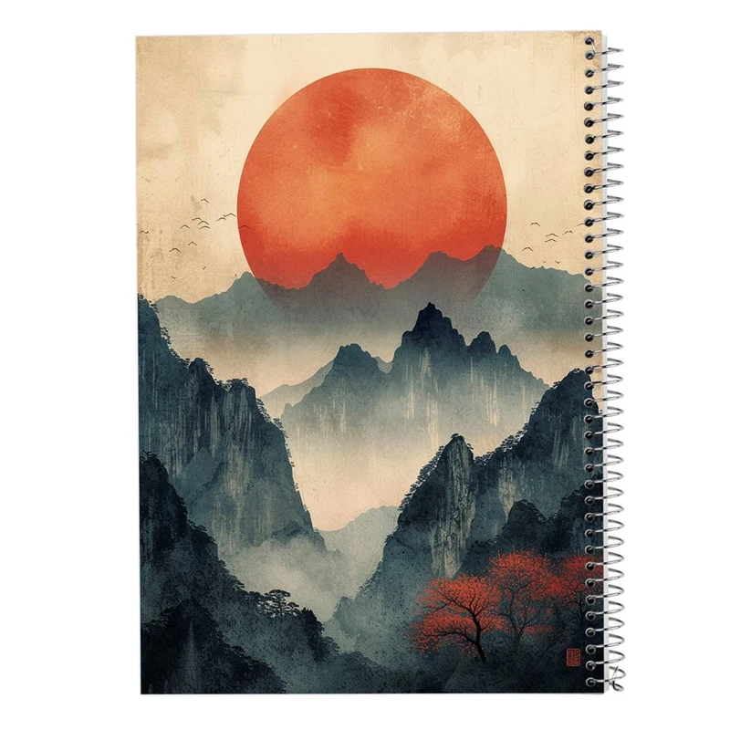 دفتر شطرنجی 50 برگ مدوپد طرح طبیعت کد DF15400