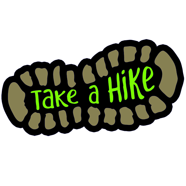 نقد و بررسی استیکر پارچه و لباس طرح take a hike کد 10 توسط خریداران