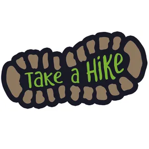 برچسب خودرو طرح طبیعتگردی مدل TAKE A HIKE کد 20