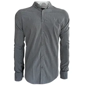 پیراهن آستین بلند مردانه مدل M_5 رنگ طوسی