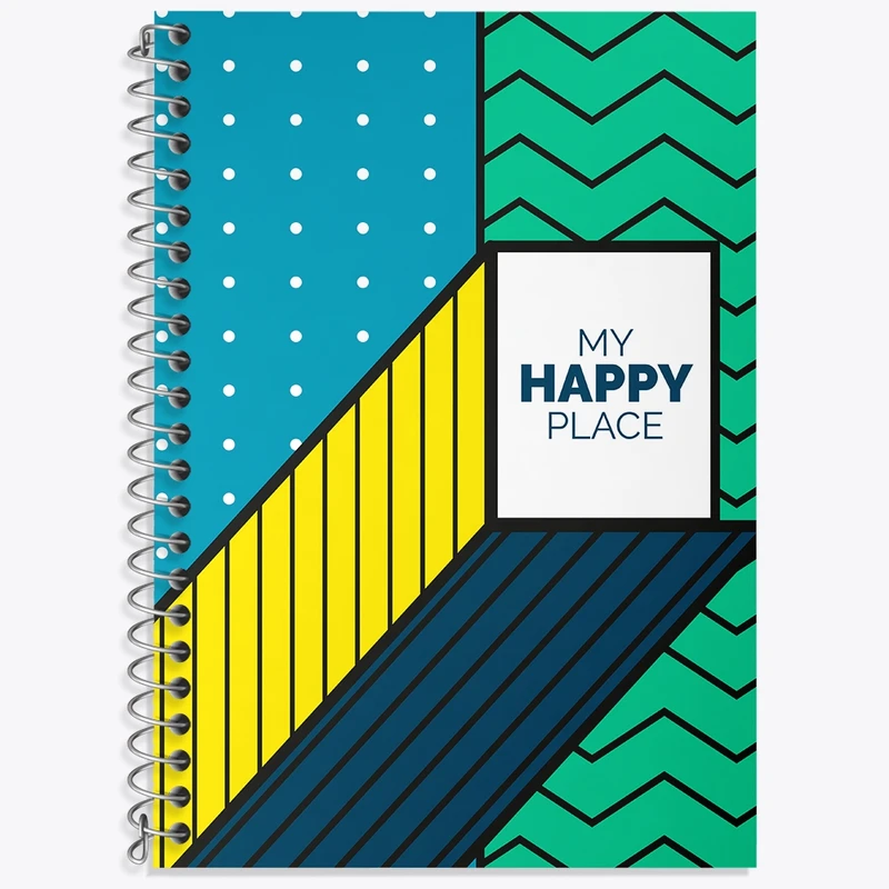 دفتر زبان 50 برگ خندالو مدل دو خط طرح فانتزی کد N117