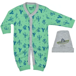 ست سرهمی و کلاه نوزادی بی بی وان مدل کاکتوس