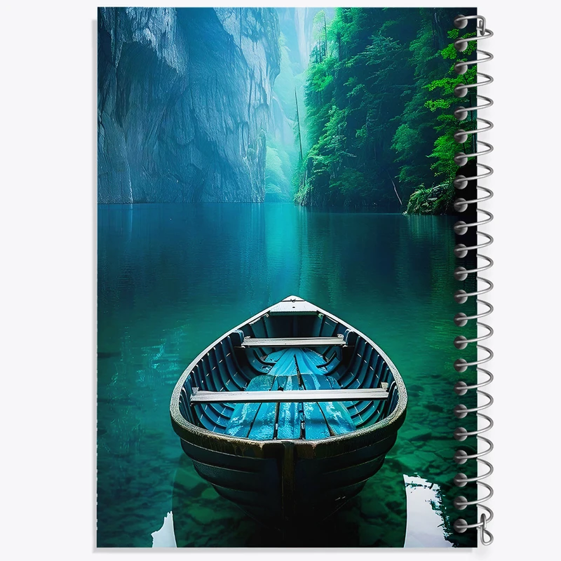 دفتر مشق 100 برگ خندالو طرح قایق کد F6735