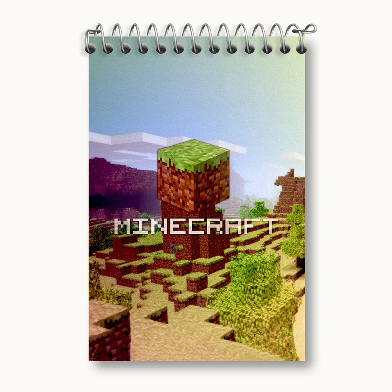 دفتر یادداشت 50 برگ خندالو مدل ماینکرافت (Minecraft) کد F2423