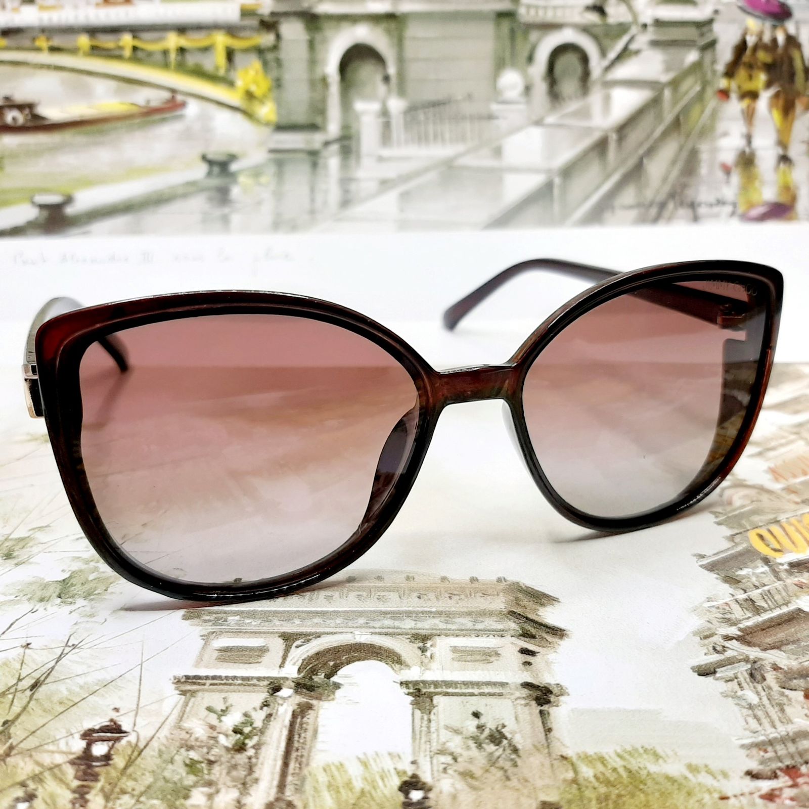 عینک آفتابی زنانه جیمی چو مدل P3673brdbr -  - 3