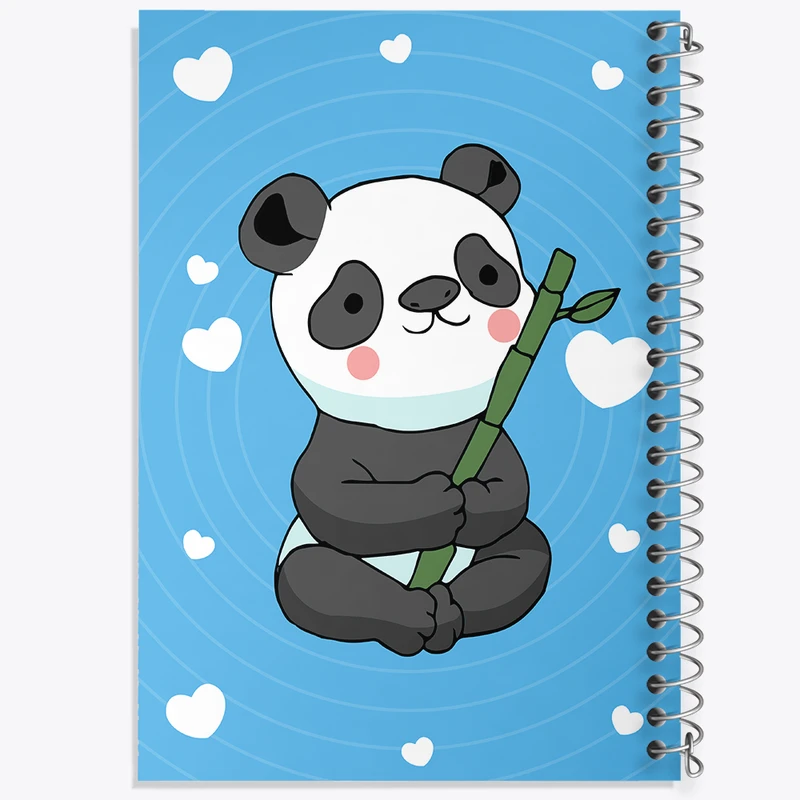 دفتر شطرنجی 50 برگ خندالو مدل پاندا کد N1017