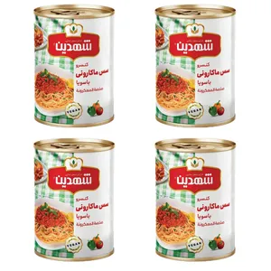  کنسرو سس ماکارونی با سویا شهدین - 370 گرم بسته 4 عددی