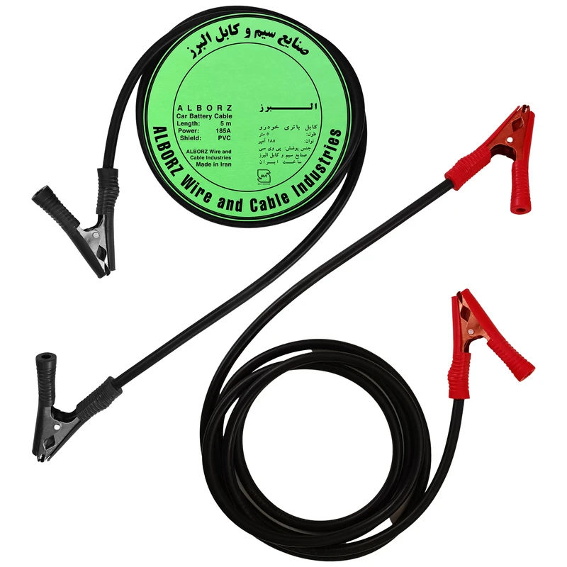 کابل اتصال باتری خودرو البرز مدل HDMI 185A-5m مجموعه دو عددی