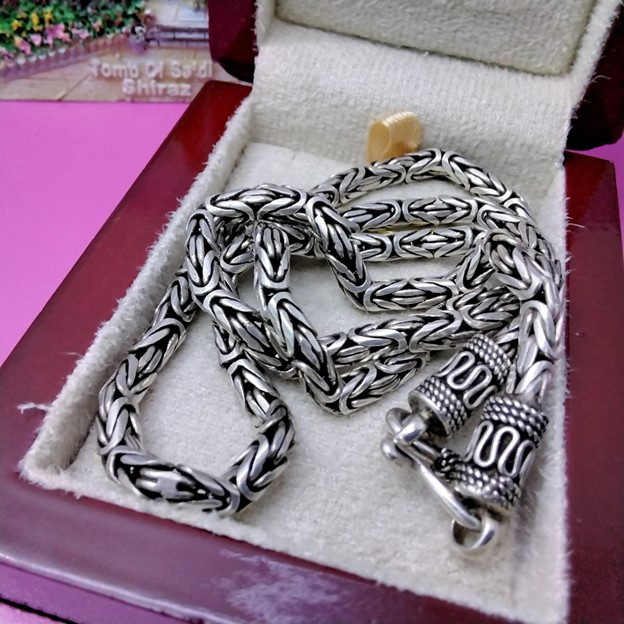 زنجیر نقره مردانه مدل glsr-486 زنجیر نقره مردانه مدل glsr-486