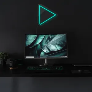 چراغ دیواری نئون دیزاین طرح Play_TBL