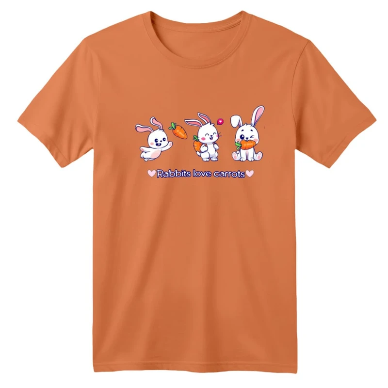 تی شرت آستین کوتاه بچگانه مدل خرگوش کد ۱۲