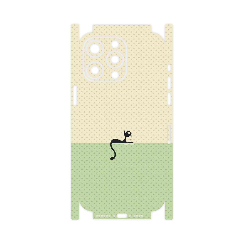 برچسب پوششی ماهوت مدل Minimal Internet Cat Icon-FullSkin مناسب برای گوشی موبایل اپل iPhone 15 Pro Max