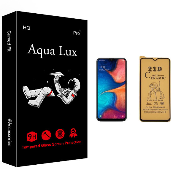 محافظ صفحه نمایش سرامیکی آکوا لاکس مدل +Pro مناسب برای گوشی موبایل سامسونگ Galaxy A20