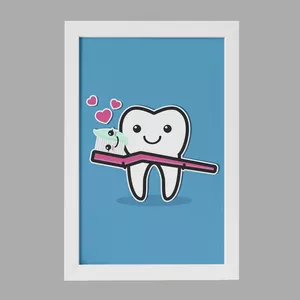تابلو خندالو مدل دندان و دندانپزشکی کودکانه کد 27747