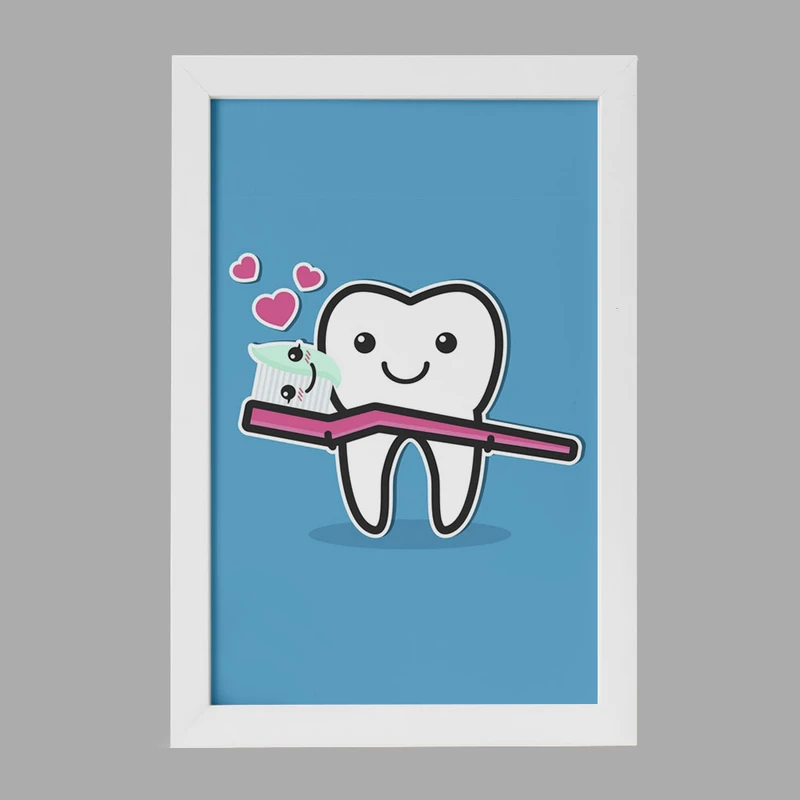 تابلو خندالو مدل دندان و دندانپزشکی کودکانه کد 27747