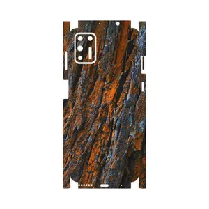 MAHOOT Wood Texture 6-FullSkin Cover Sticker for Motorola Moto G9 Plus